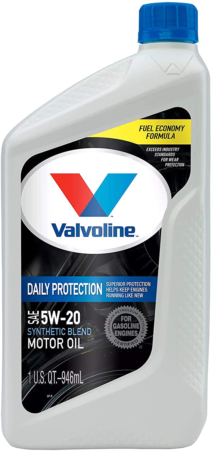 Valvoline™ Daily Protection™ Synthetic Blend Motor Oil SAE 5W-20 -  | Container: 1 Qt Bottle | Shipped as: Case of 6 X 1 Qt Bottles - Automotive Engine Oils